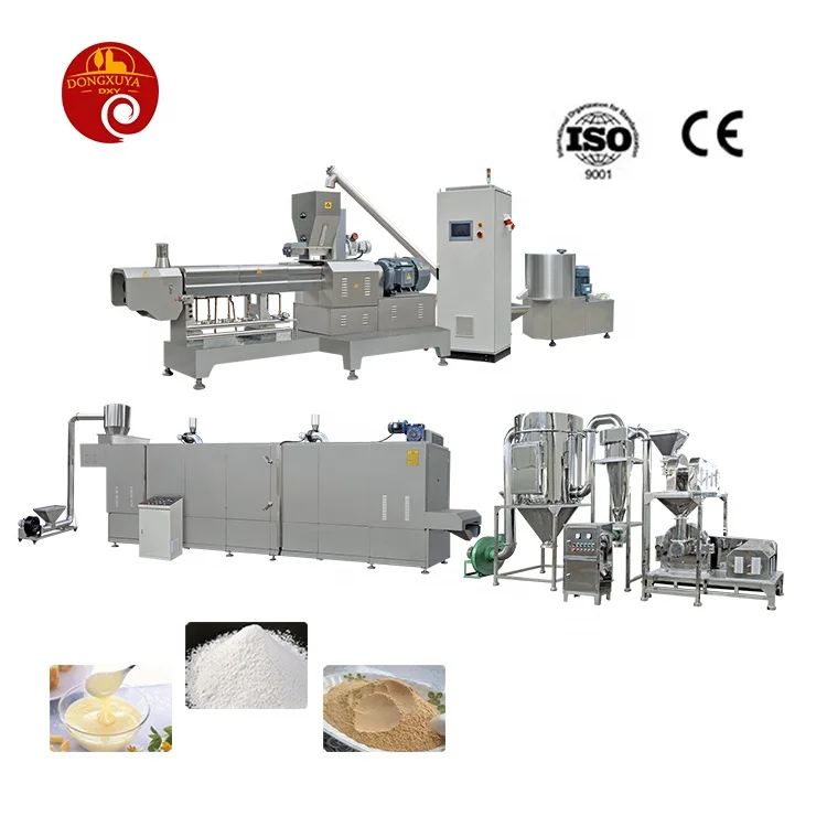 Automatic Instant Nutritional Powder Cereal Food Porridge Production Line Extruder Baby Food Nutritive Rice Flour Making Machine