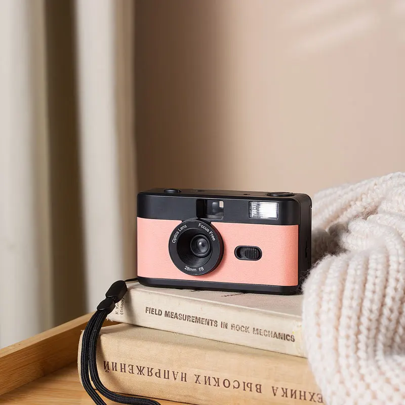 PREMIUM oem colorful reloadable non disposable white 35mm m35 reusable film camera with flash