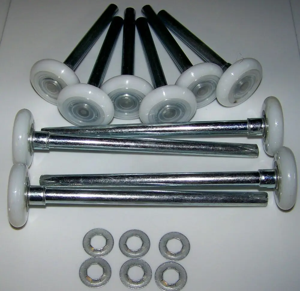Nylon Garage Door Rollers Sealed Ball Bearing Nylon Wheel Replace Set