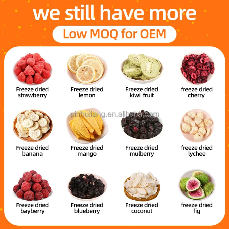 ycoyco Freeze frozen dried crunchy without sugar  sour cherry fruit in kg chinese snack