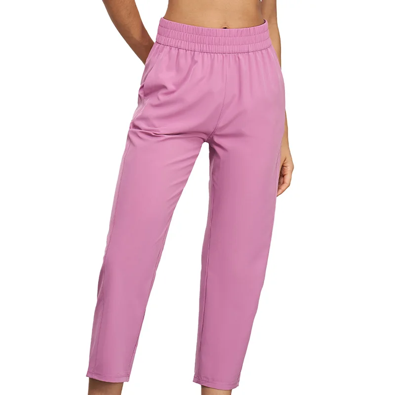 CK1401 Women Leggings Weightless Sun Protection Jogger Sweatpants Elastic High Waist Loose Fit Pants With Pocket