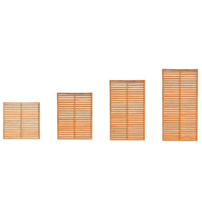 Natural wood lattice