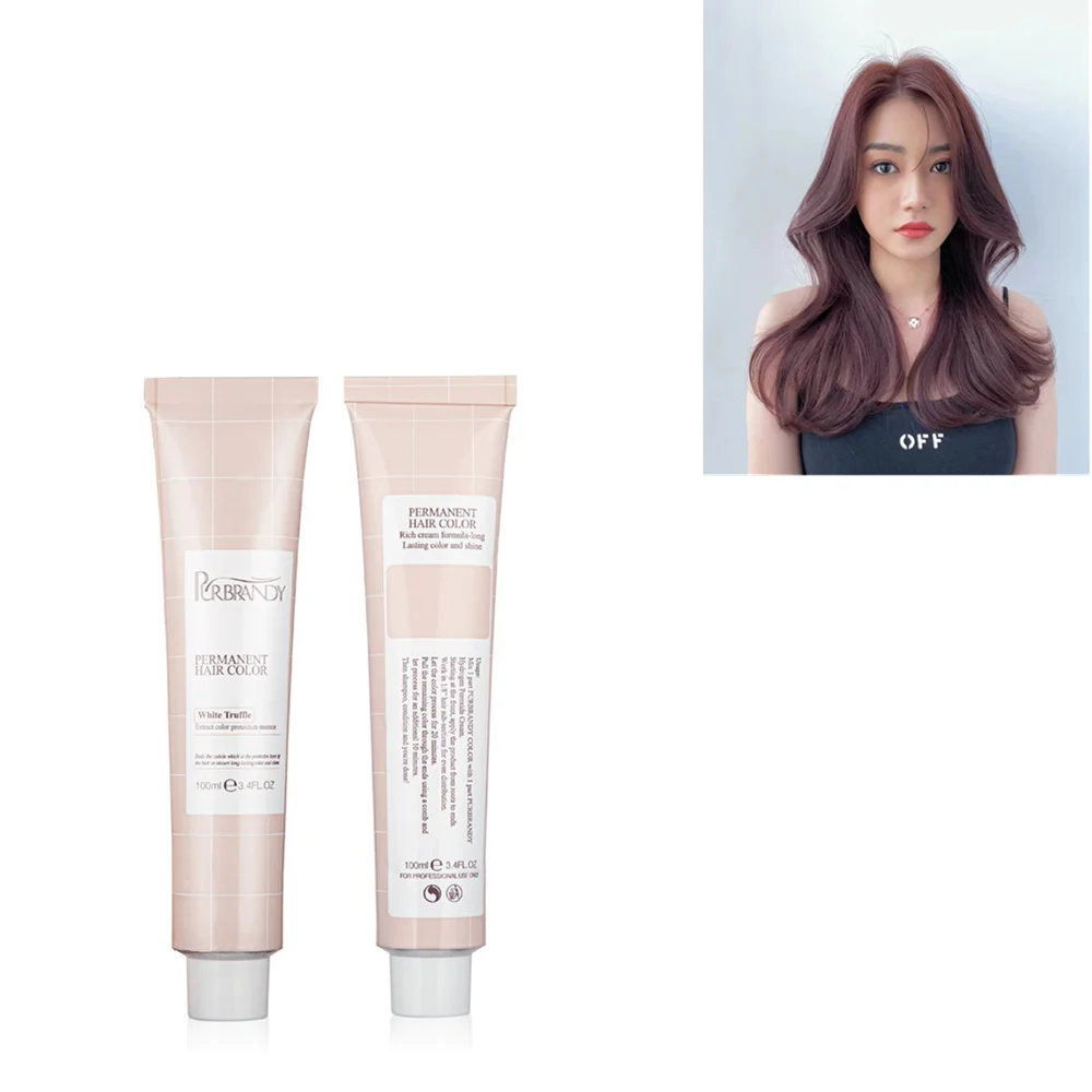 Factory Price OEM Fashion Violet Dark Red Hair Dye Professional Hair Color Cream