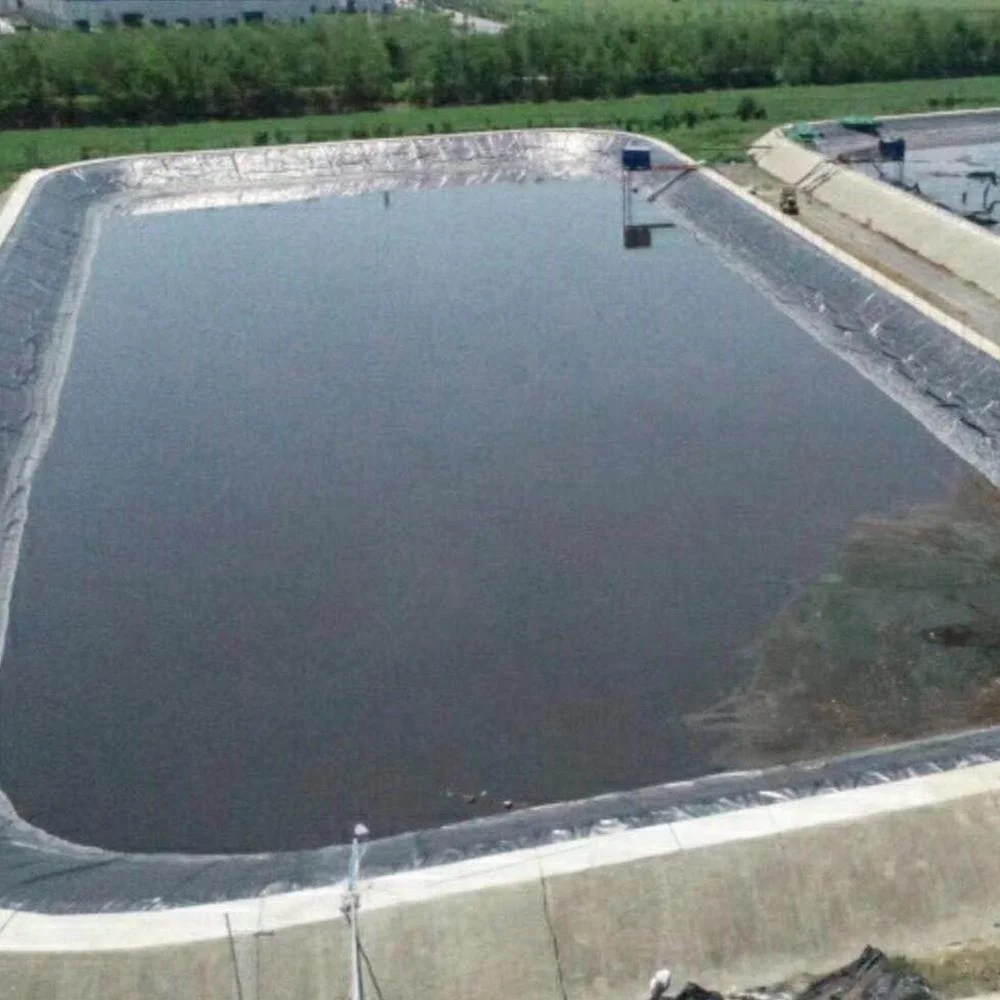Непроницаемый Водонепроницаемый черный HDPE 1 0 мм геомембрана для рыбной фермы