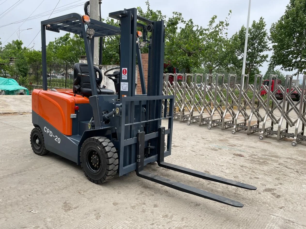 Stock Battery Powered  2.5ton 2500kg 4 wheels duplex triplex mast Electric Forklift manufacturer Lithium Battery electric