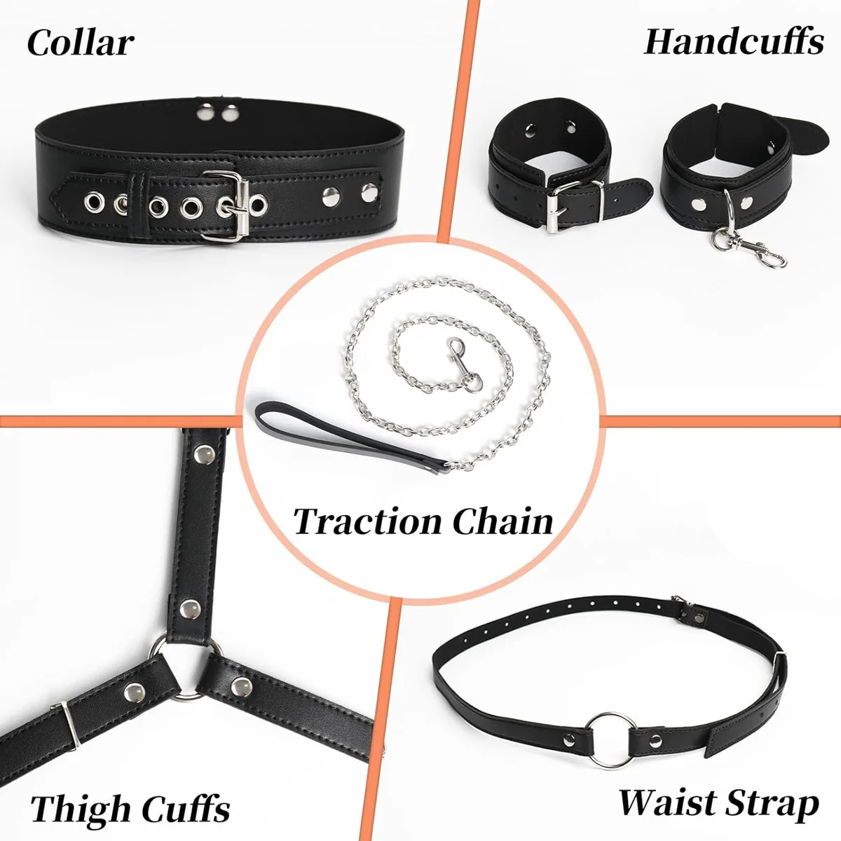 SM Adult Bondage Reverse Handcuff and Buttocks Leg Tied Straps Restraint Set Sex Assistance Slave Training Toys