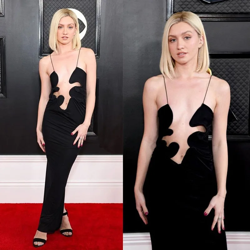 Liu Ming Autumn Fashion 2024 New Year Women Sexy Sleeveless Backless Evening Party Club Wear Bodycon Maxi Dress