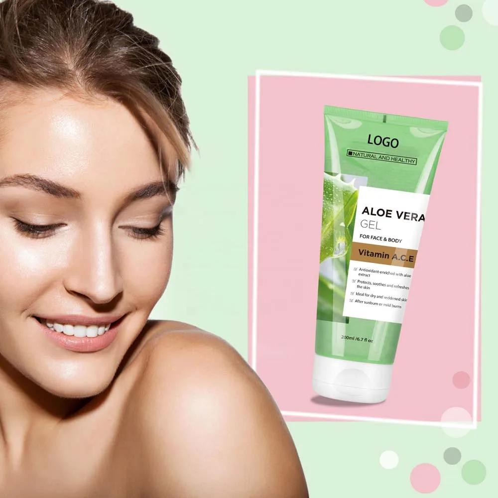 Private Label Repair Skin Moisture Soothing Whitening Cream Aloe Vera Gel
