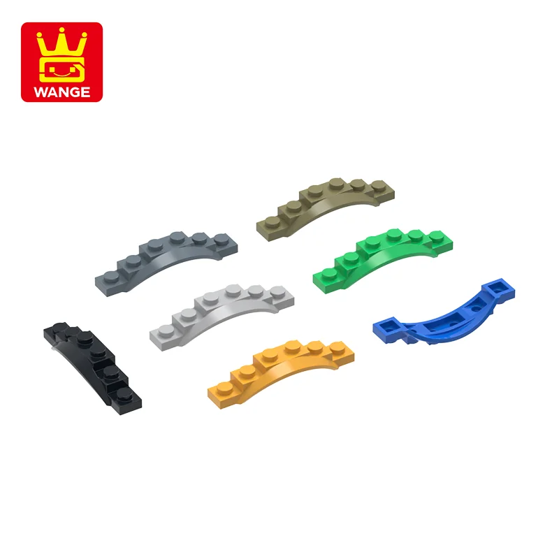 Wange 62361 Vehicle, Mudguard 1 1/2 x 6 x1 with Arch Compatible with Block Moc Color City Accessories Parts