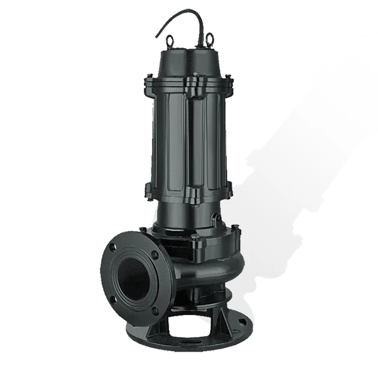 Qiwo pompa celup WQ 7.5kw sludge dewatering pump stainless steel submersible waste sewage sump water pump