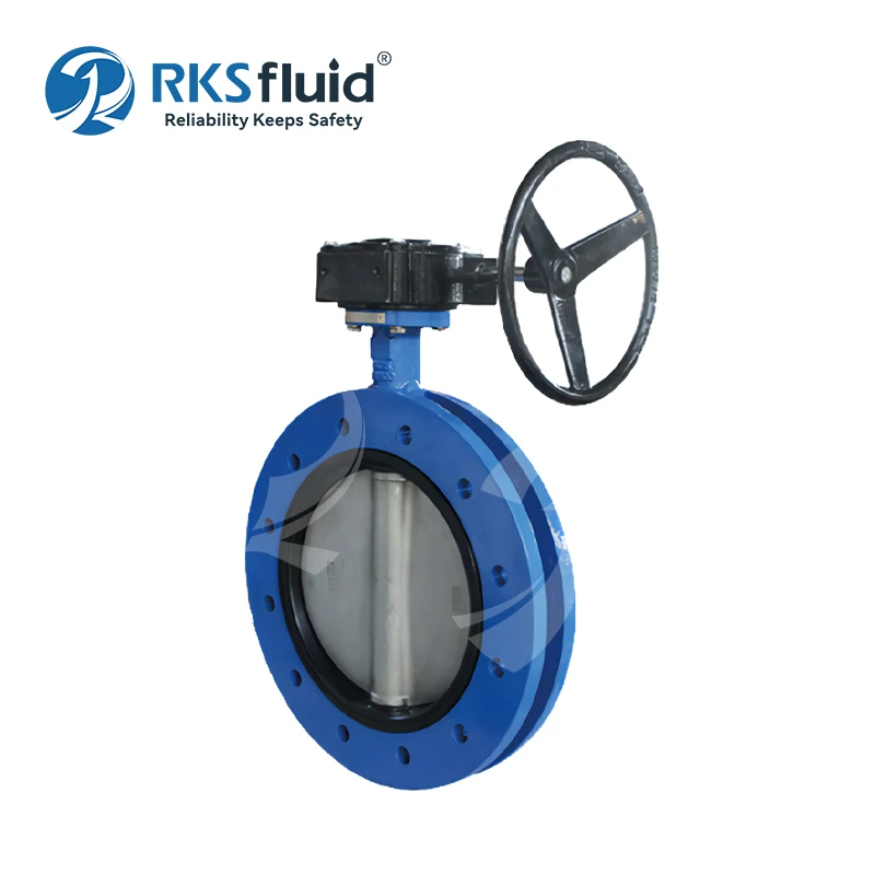 Factory Direct 50mm Resilient Seat Ductile Iron Center Line Wafer Butterfly Valve PN16 150lbs