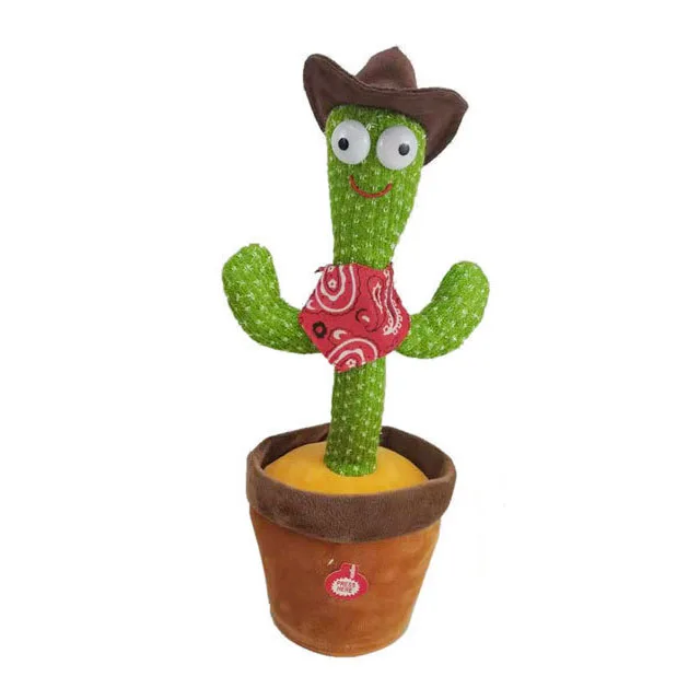 Kaktus Menari Electronic Battery Shake Taking Doll Recording Repeat Plush Dancing Cactus Game Sing Toys