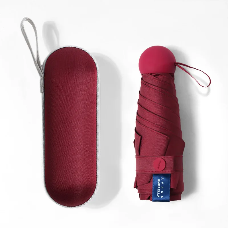 Wholesale good quality popular style umbrella capsule umbrella mini umbrella in box with logo