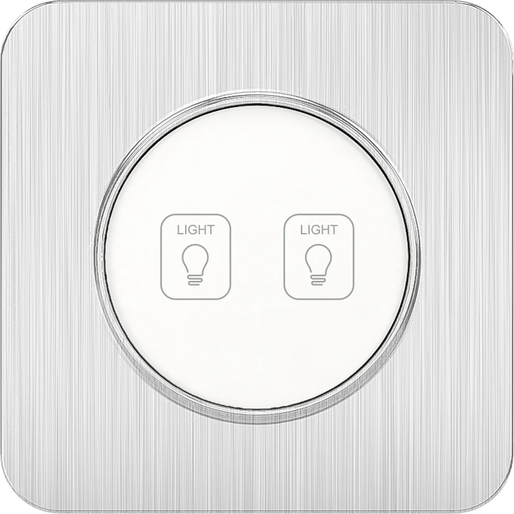 
Songri EU Standard 100-250V 16A 2 Gang Home Touch Screen Wifi Light Remote Control Smart Switches 