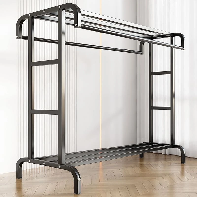 New Arrival Garment Shop Dress Display Rack Iron Floor Type Wedding Dress Shelf Clothes Hanger Multifunction Storage Shelf