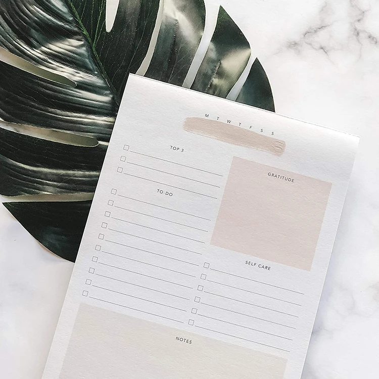 Promotional notebook 50 pages daily plan notepad daily checklist notepad