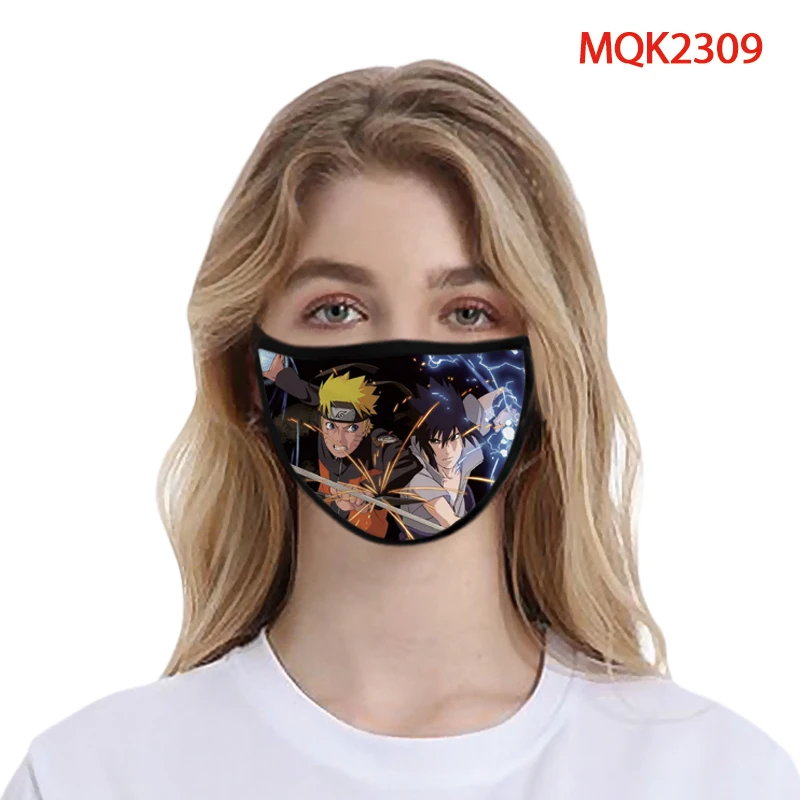 plush anime wholesale to figure customization  Cosplay Cartoon Space Cotton Print for NARUTO four  face-mask