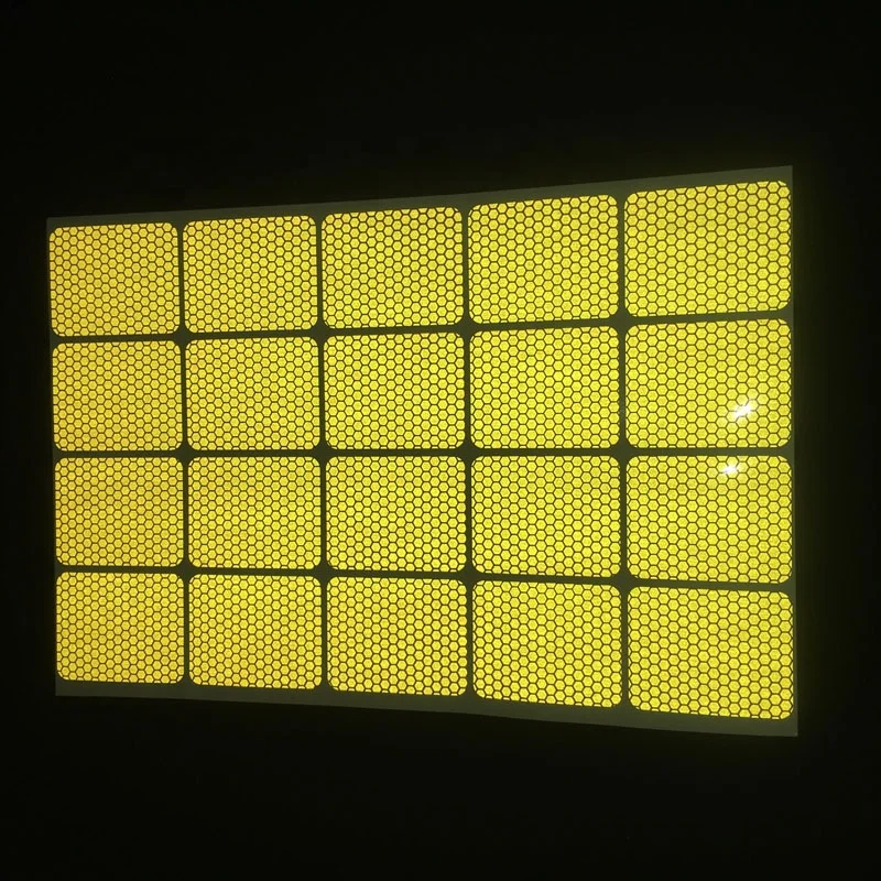 High Visibility Diamond Grade Reflective Bike Helmet Stickers PVC PET Prismatic Hologram Printable Sheeting for Night Riding