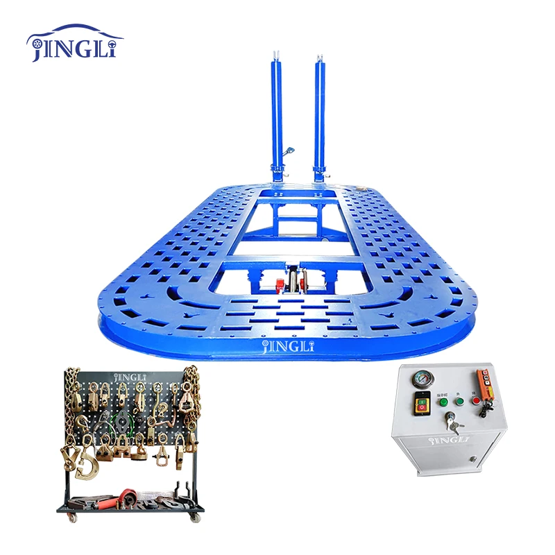 factory cheap price electric 5 (3+2) row hole auto car frame bench table for car frame dent repair