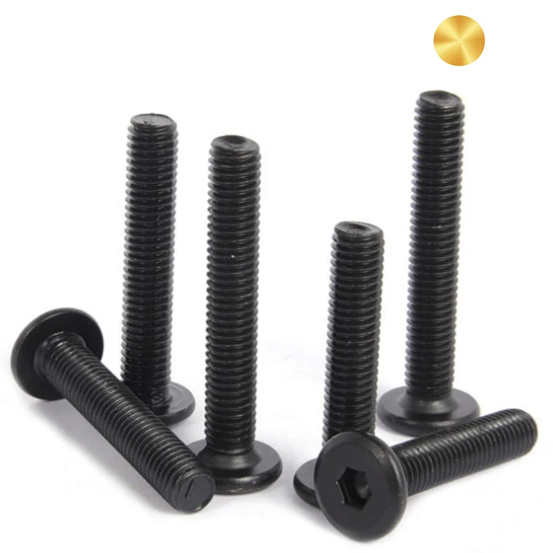 Custom fastener stainless steel grade hex socket perverse left hand thread screw bolt alloy steel flat countersunk head bolts