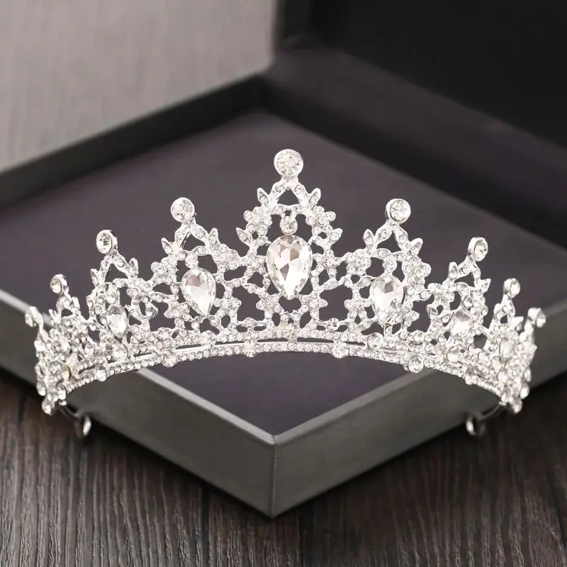 Women rhinestone bridal crown wedding birthday crystal hair accessory princess tiaras