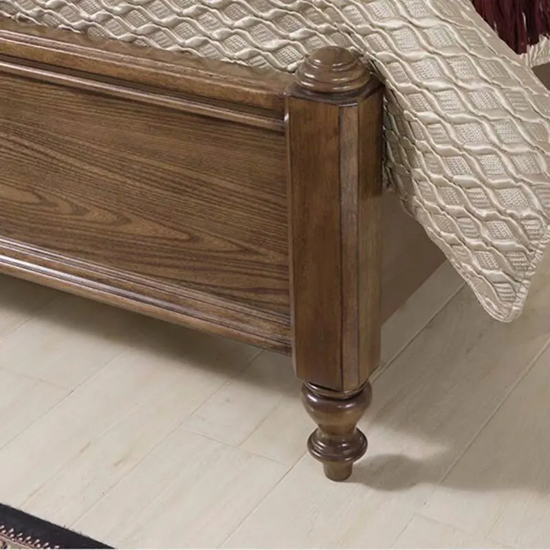 Factory wholesale customization Wooden royal deluxe double bed