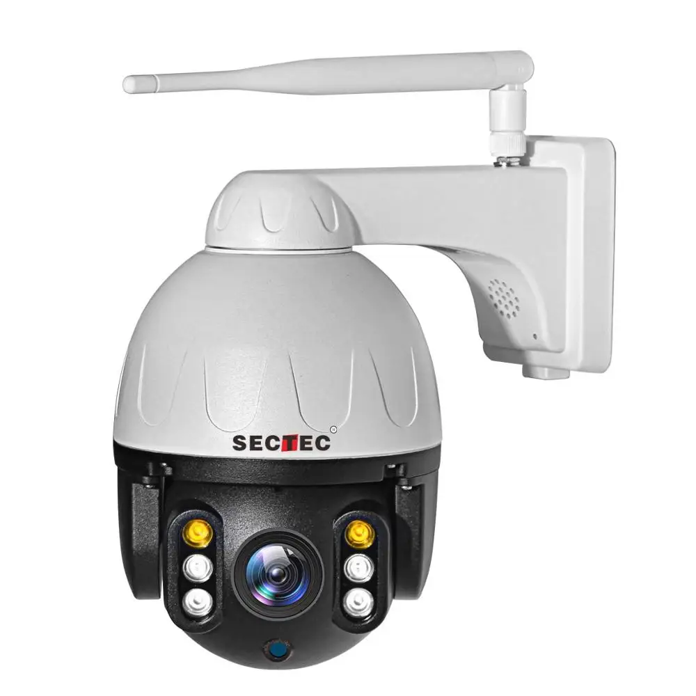 SECTEC HD 4MP Auto Tracking AI Cloud Camera CCTV Wireless IP Smart Camera Outdoor Waterproof PTZ  Camera