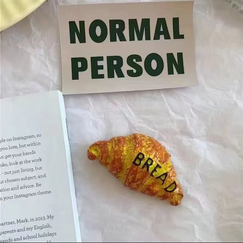 Food Souvenir Custom 3D Double Sided Fridge Magnets Gold Metal Fridge Magnet