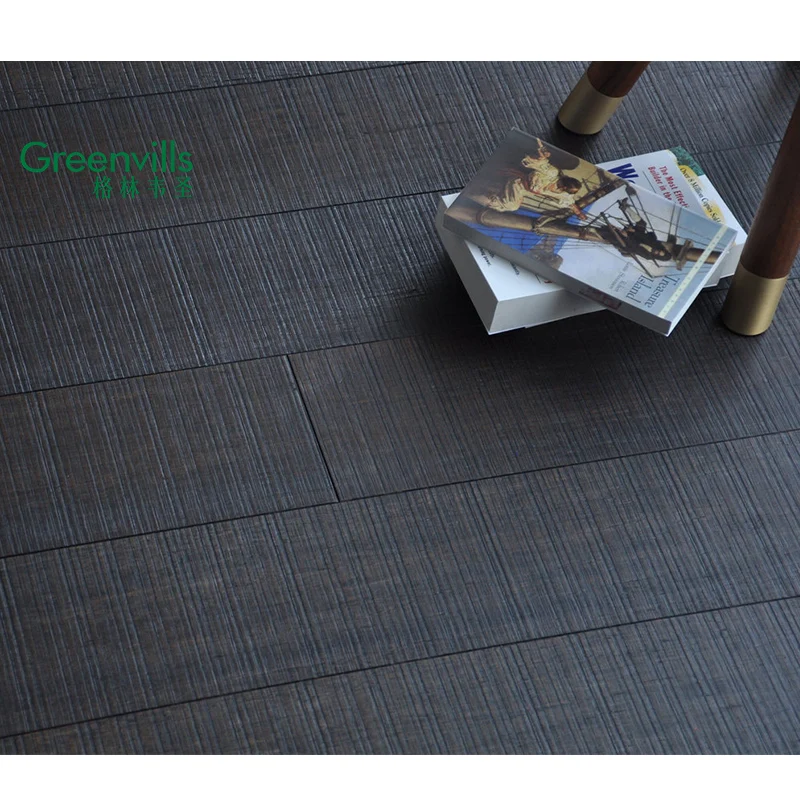 comfortable top quality black color bamboo hardwood flooring for indoor usage