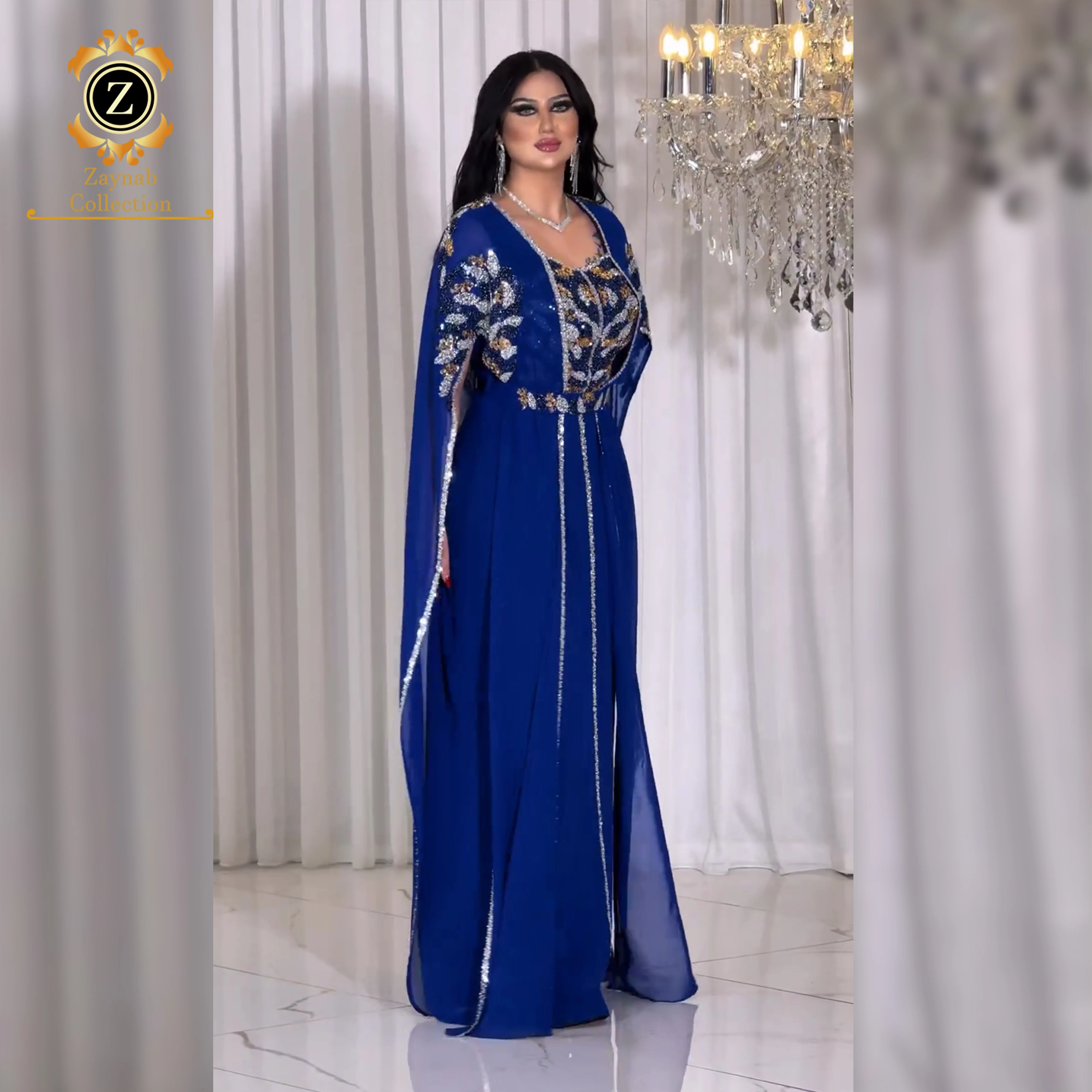 Zaynab элегантная Абая оптовая продажа Дубай-элеганте абайя мусульманская мода джалабия
