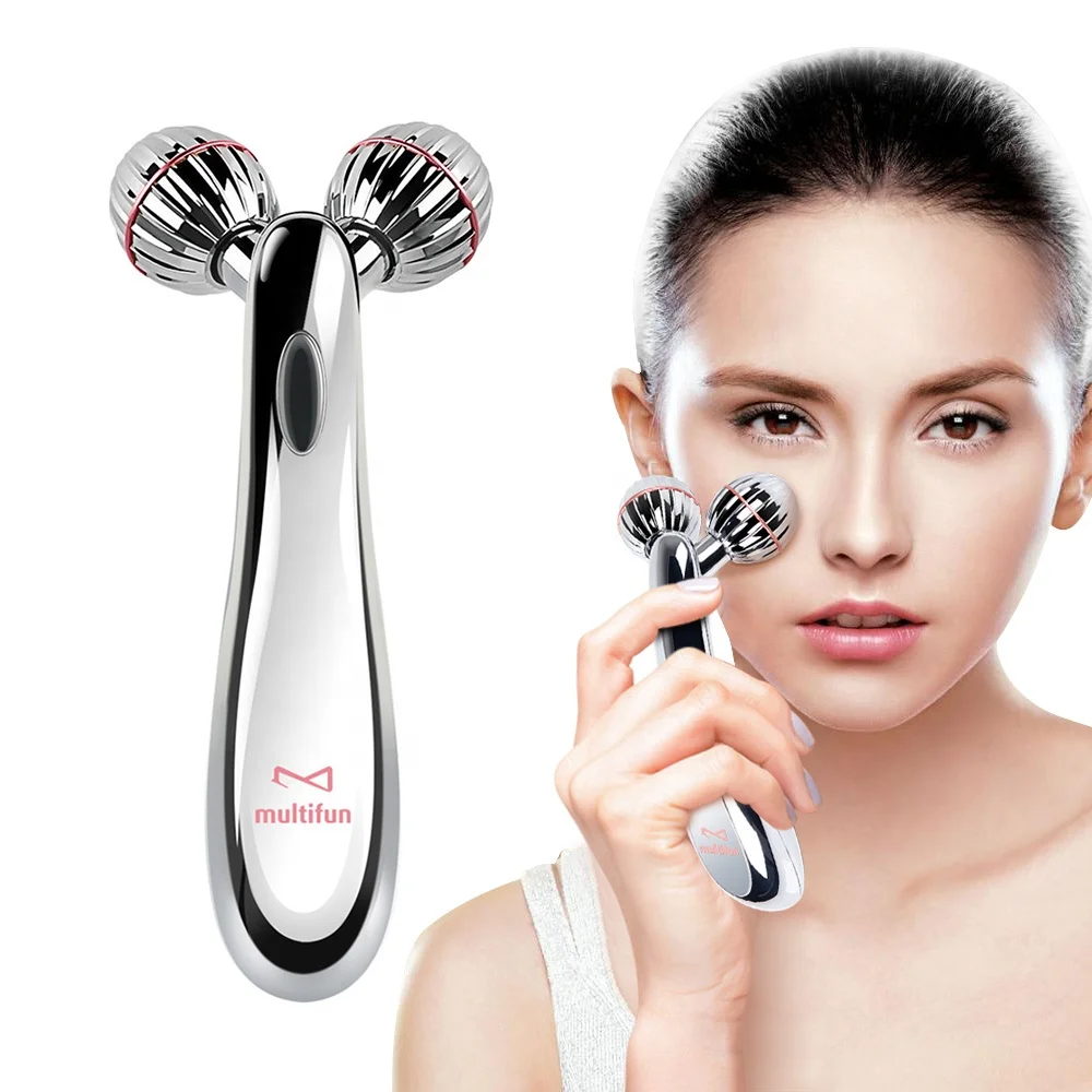 Высококачественный портативный массажный роликовый 3D ролик для красоты лица