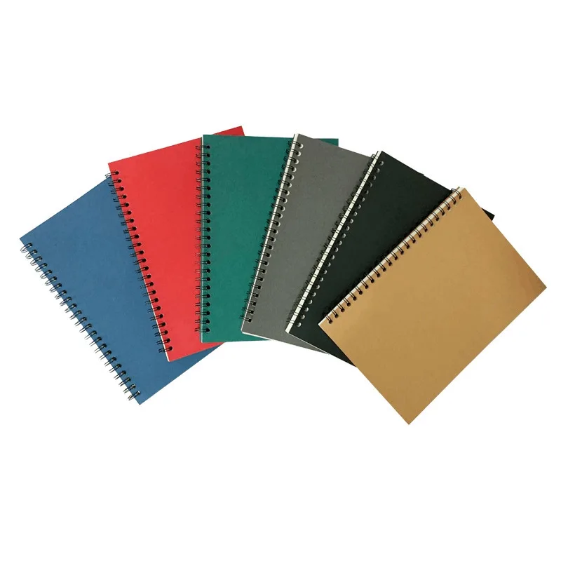 School Office Cheap A5 B5 Classic Spiral Notebook Custom Logo Vintage Journal Notebook