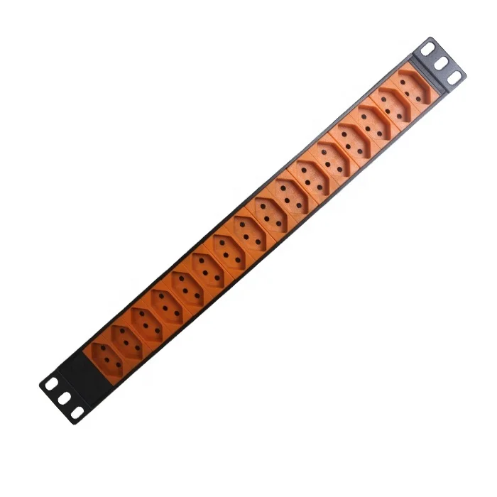 1U Rackmount Aluminum Material 16 Ways 10A 220V Swiss PDU