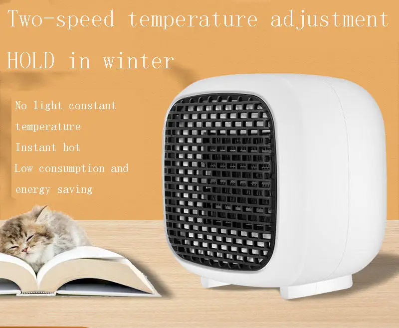 110v~220V instant heat portable heater Home bedroom silent mini heater office desktop small electric heater