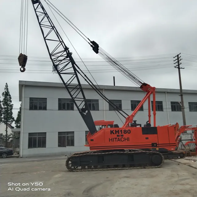 Perfect Condition Used Crawler Crane Hitachi KH180 Original Japanese Production 50 Ton Construction Equipment Hitachi KH180