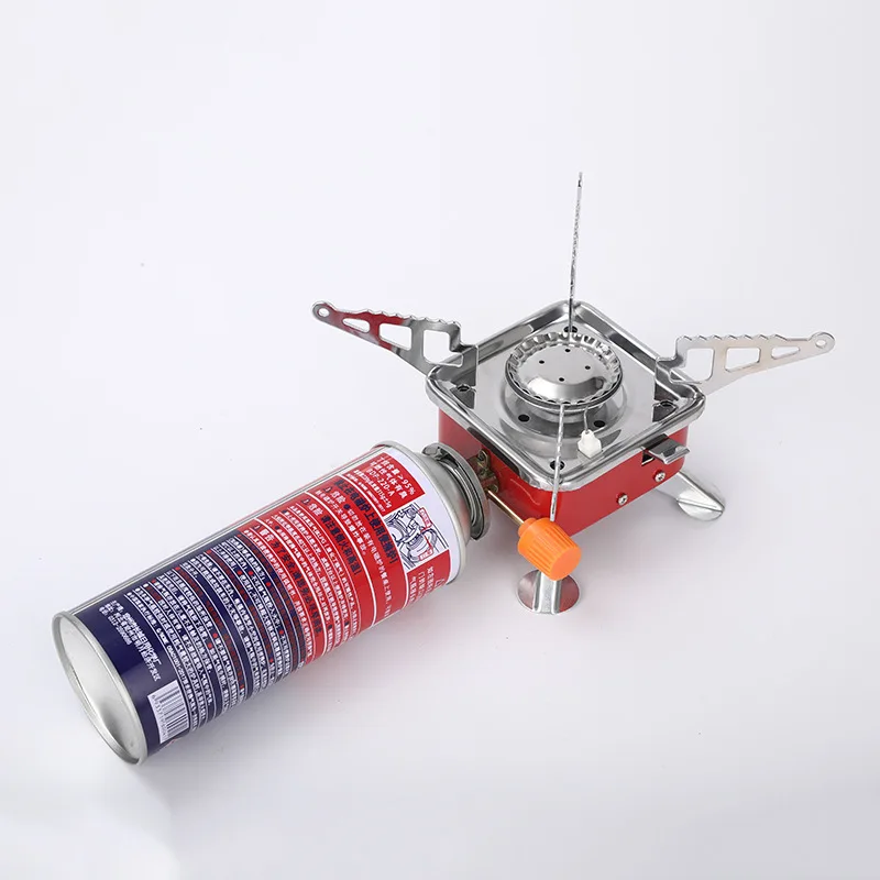 Camping Gas Stove Folding Design Portable Lightweight High Power Mini Gas Burner for Outdoor Backpacking Hiking