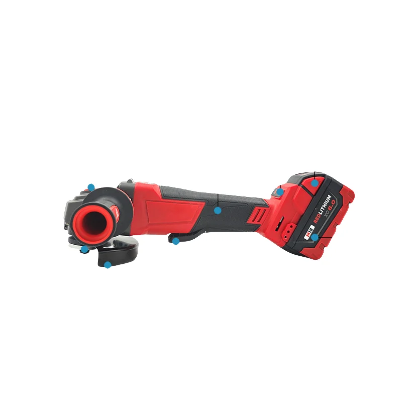 Hot Selling 18V Industrial/DIY Grade Cordless Battery Angle Grinder with 21V 230M Paddle Switch Type Brushless