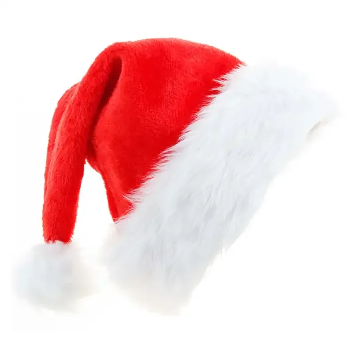 Wholesale Christmas Hat Xmas Hat Holiday for Adults Unisex Santa Hat For Party Supplies