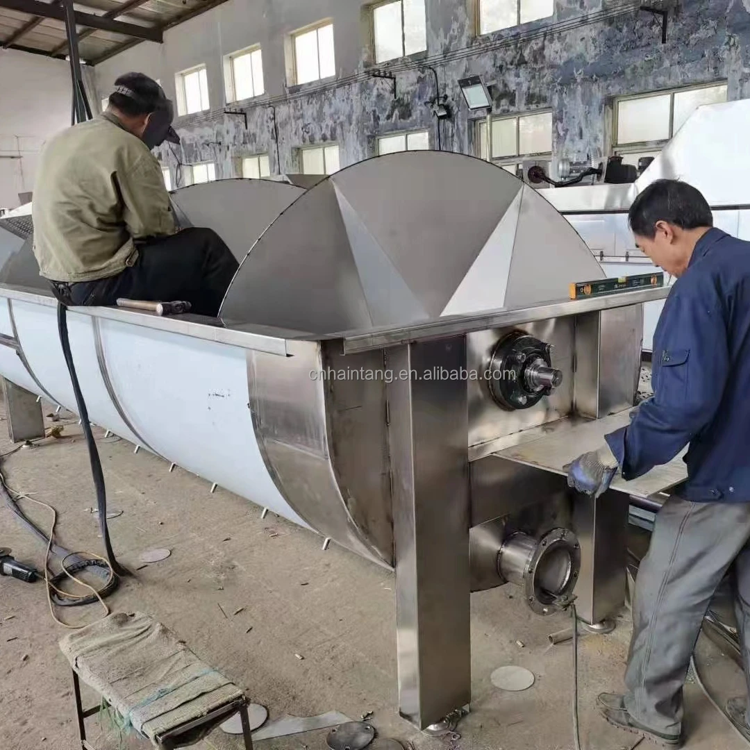 2024 new design poultry chicken slaughtering equipment scalding machine with steam heating