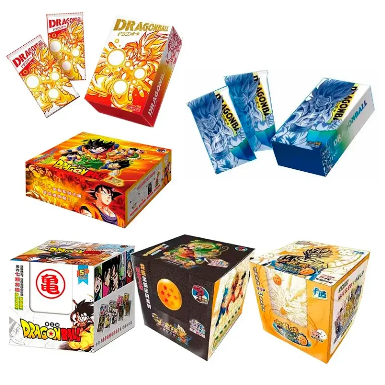 New Dragonballed TCG Card Booster Box Anime Super Saiyan Gogeta Bronzing Barrage Game Collection Flash Card Box Child Gift Toy