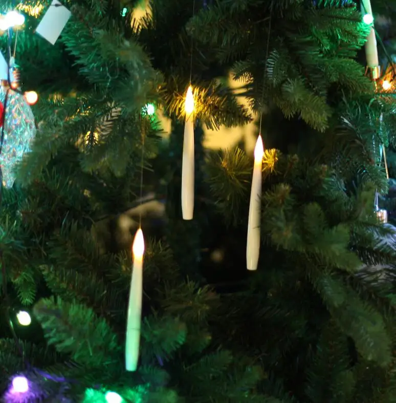 Kanlong S/10 battery operated floating LED electronic candles with remote control for home decoration holiday Christmas lights