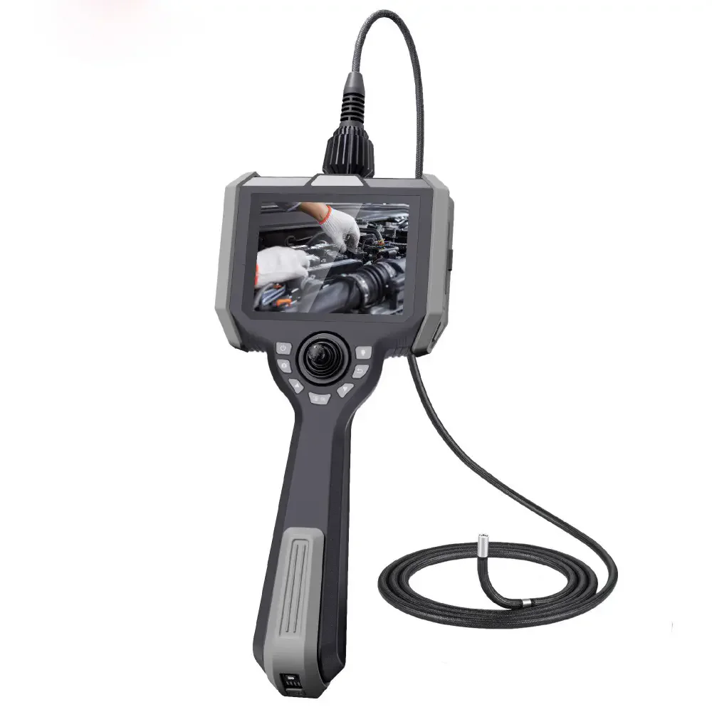 Portable Borescope Camera 360 degree articulation for Remote Visual Inspections in Construction, Manufacturing, and Plumbing