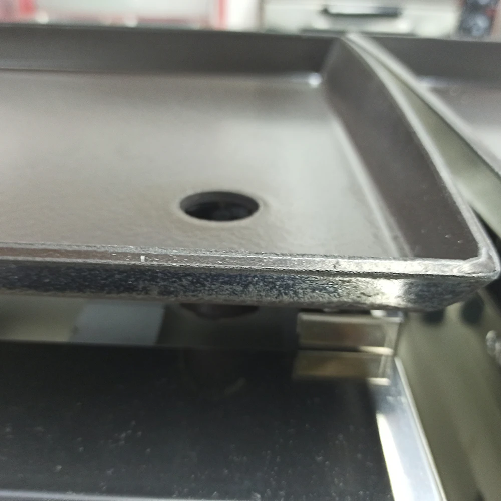 Restaurant Equipment Cast Iron Grill Electric Stainless Steel Counter Top Griddle