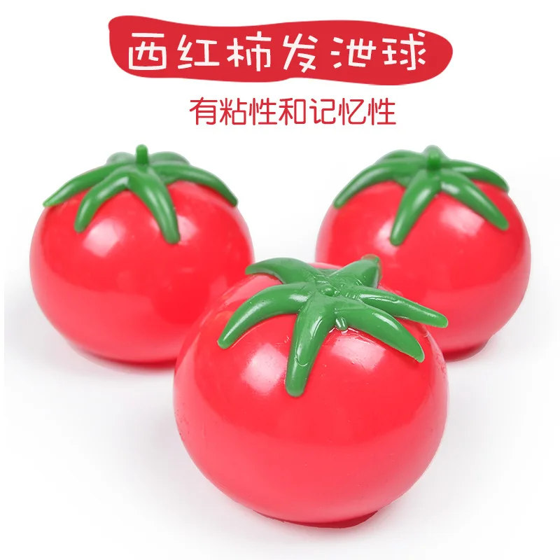 NEW Splat Tomato Fidget Toys Stress Sticky Balls Slow Rising Squishy Ball Anti-stress Fidget Throw Toys Adult Kids Gift