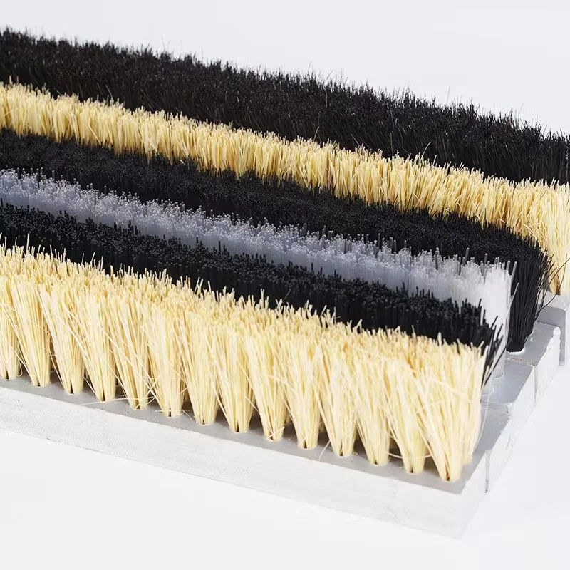 Custom Industrial Table Strip Brush Plate CNC Brush Bending Machine Buffer Table PVC Brush