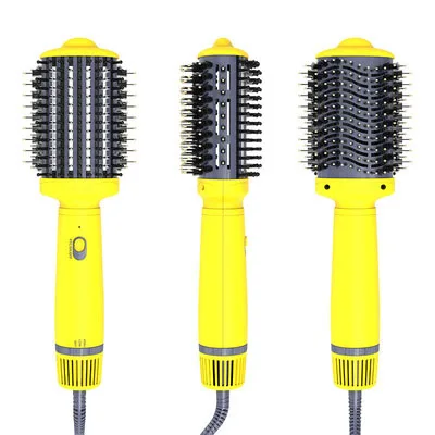 Новое поступление 2022, фен, щетка для завивки волос горячим воздухом, плоская ионная расческа, Электрический одношаговый объемный выпрямитель для волос, щетка