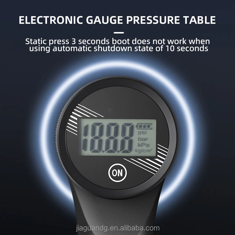 High-Pressure Mini Portable Electric Bicycle Pump Psi Gauge Bike Accessories for Suspension and Shock Electric Bike Air Pump