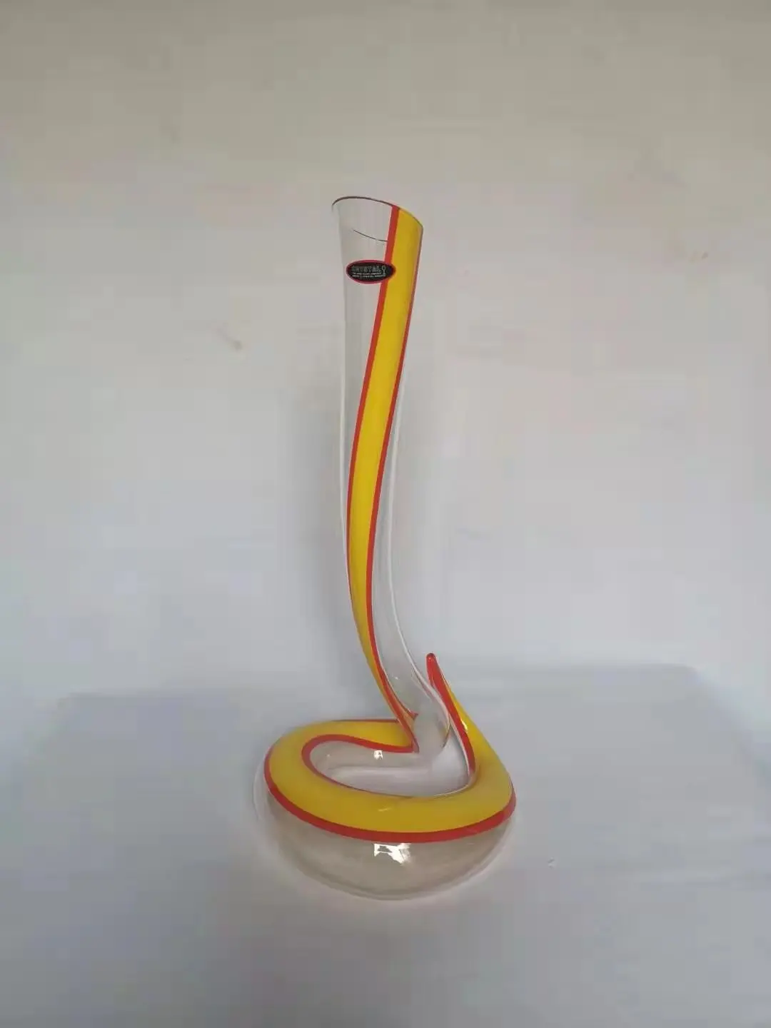 Crystal Glass Python Wine Set with Artificial Blowing Heart Decanter U-shaped Cock