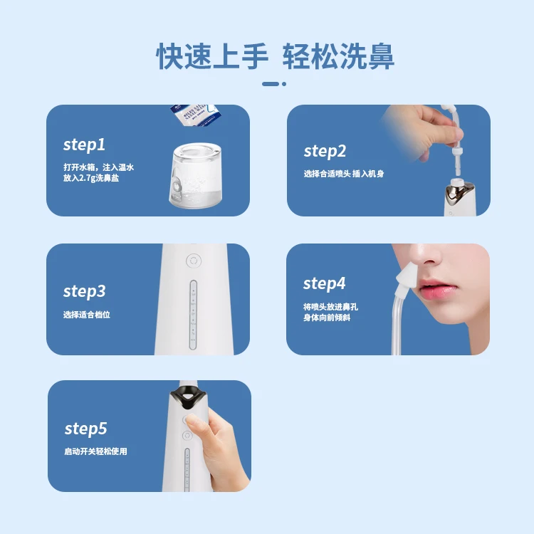 Продукт для гигиены носа беспроводной пульсирующий ороситель уход за носом очиститель