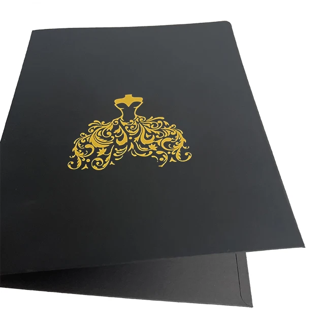 Black  Custom 8.5*11 inches /A4 paper cover diploma
